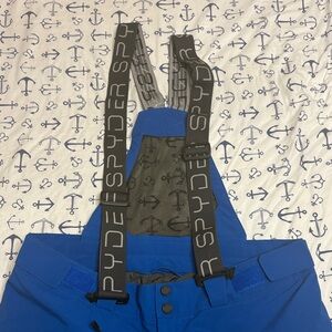 Spyder Royal Blue Bib with Charcoal Straps
